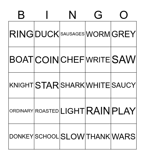 LEM BINGO 2 Bingo Card