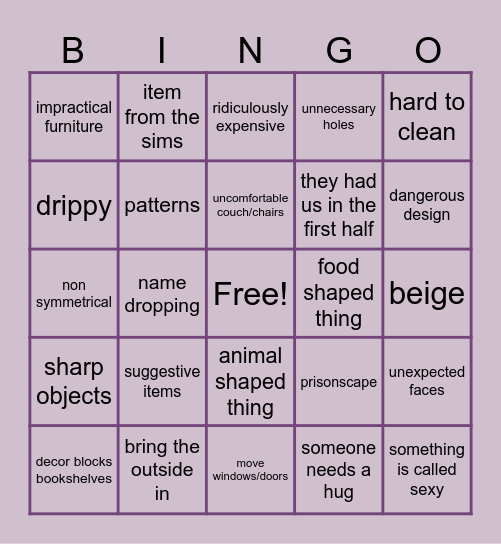 AD Space Savers Bingo Card