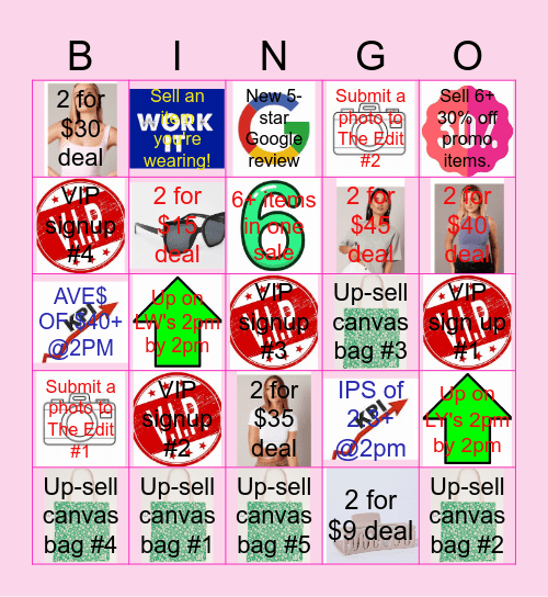 VIC1 Fri-Yay Bingo Card