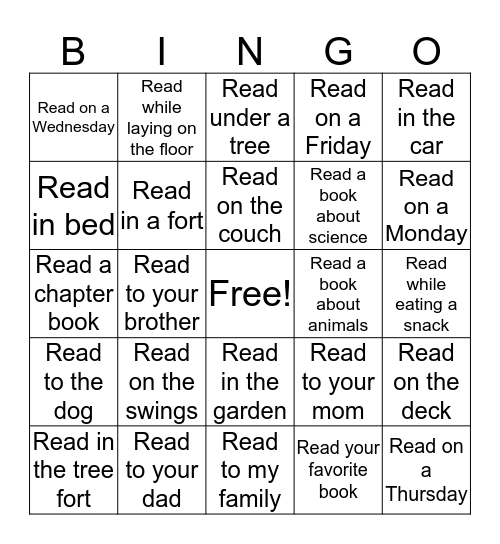 Regular Bingo--10 minutes each Bingo Card
