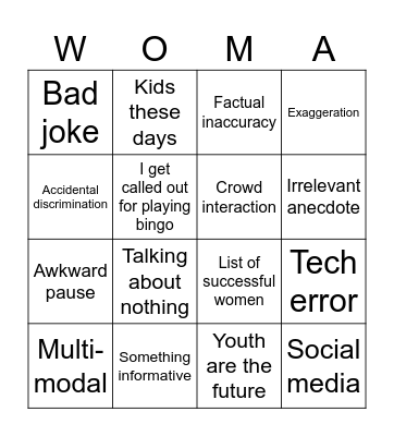 Little Bingo (Informative) Bingo Card