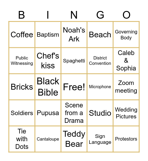 March Broadcast Bingo Card