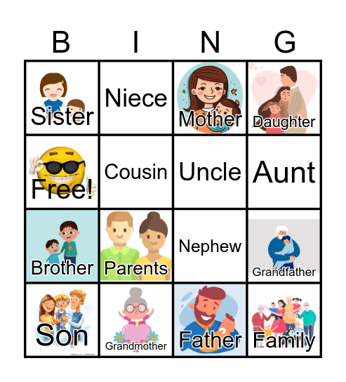 Family Bingo Card