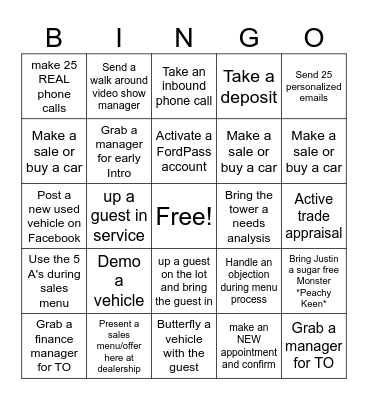Let's Make Some Money! Bingo Card