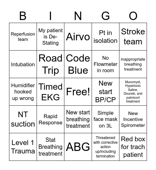 Why did I sign up for this! Bingo Card