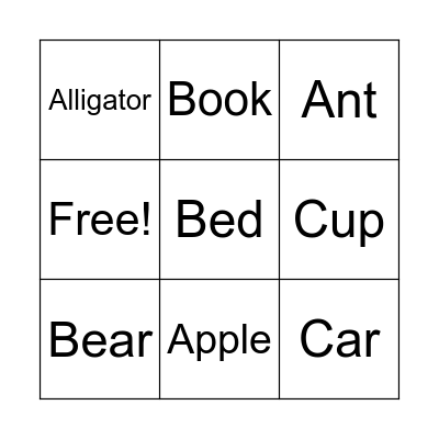 Phonics Bingo (COP1 U1) Bingo Card