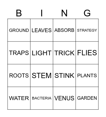 UNIT 6 BINGO Card