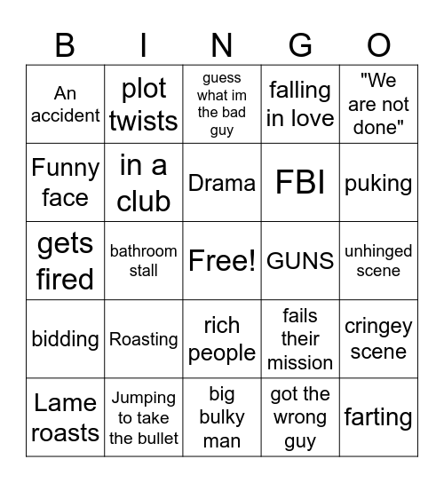 WHITE CHICKS Bingo Card