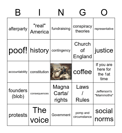 HMASDC Bingo 3/22/2024 Bingo Card