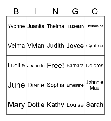Super Woman 2024 Bingo Card