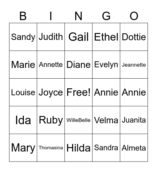 Superwoman 2024 Bingo Card