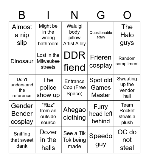 Amke 2024 Bingo Card