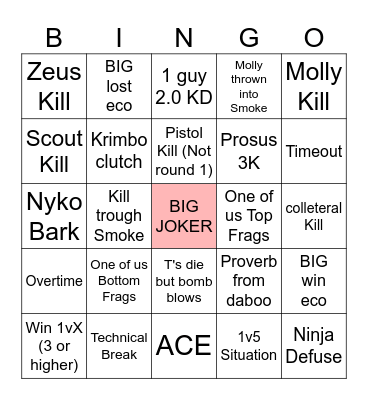 zonixx bingo Card