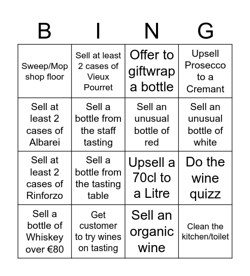 Blackrock Bingo 2024 Bingo Card