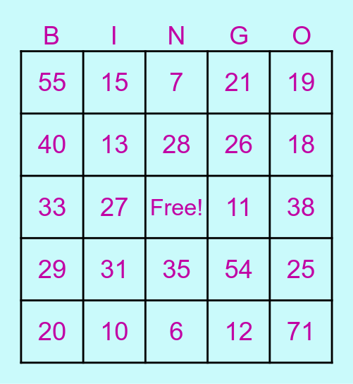Place Value with Base 10 Blocks Bingo Card