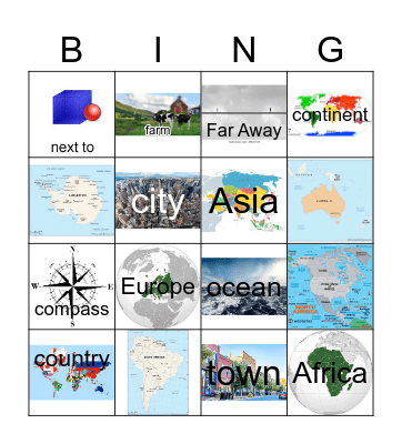 Geography Bingo Card