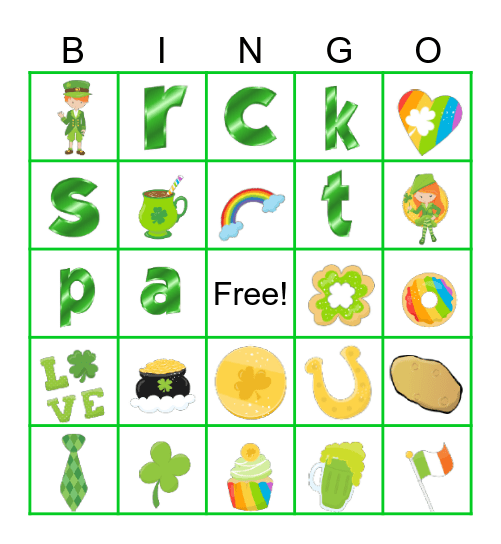 Pride ERG Presents: St. Patrick's Day Bingo Card