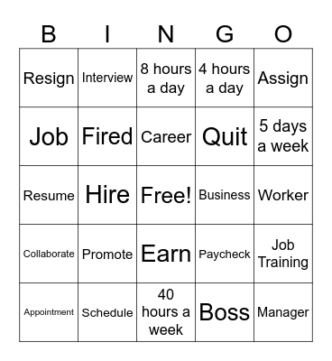 Unit 6 Vocabulary Review III Bingo Card