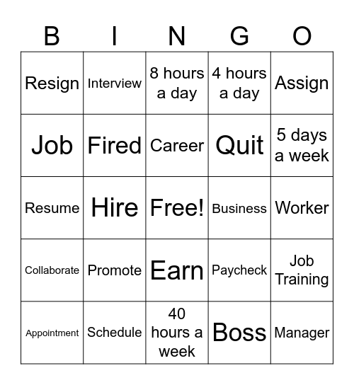 Unit 6 Vocabulary Review III Bingo Card