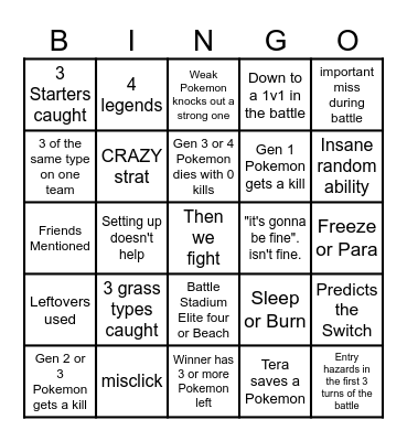 Then we react bingo Tobin 9th March Bingo Card