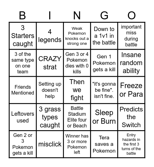 Then we react bingo Tobin 9th March Bingo Card