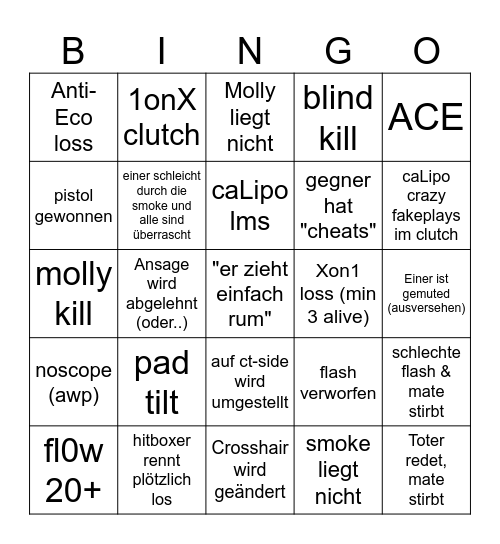 SMOKESPIEGEL BINGO Card