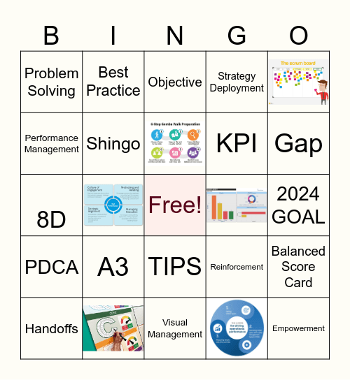 OpEx LINGO Bingo Card