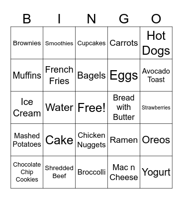 Maci's Bingo Card
