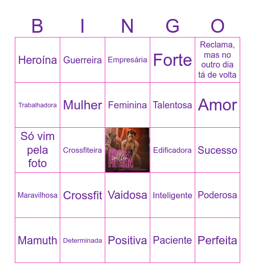 Crossfit: Coisa De Mulher Bingo Card