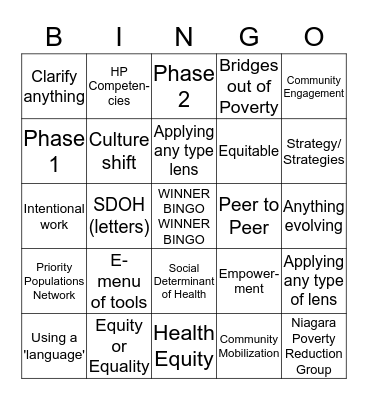 Bingo Card