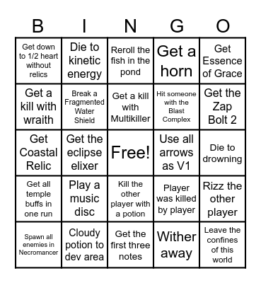 LCPvP Bingo Card