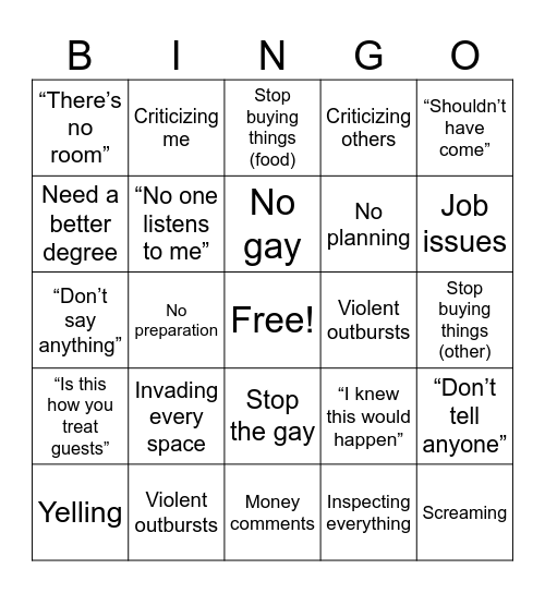 Nilima Bingo Card