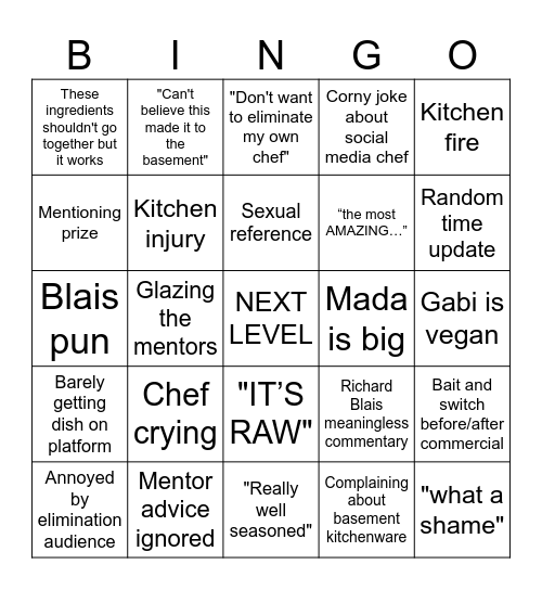 NLC v3 Bingo Card