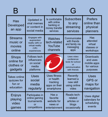 Tech Human Bingo Card