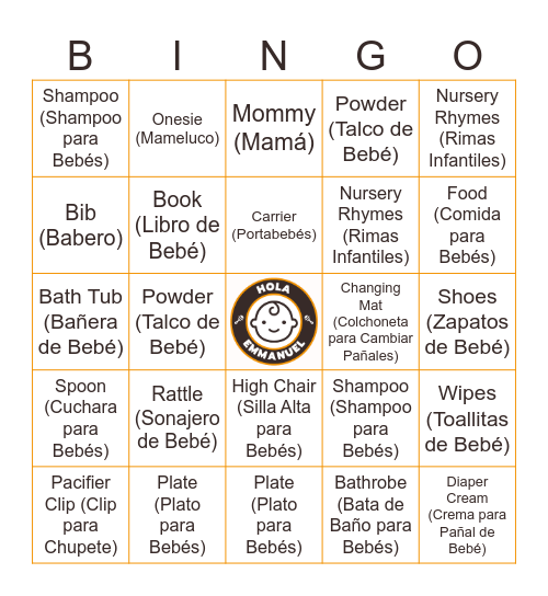 Our Little Honey is Almost There Bingo Card