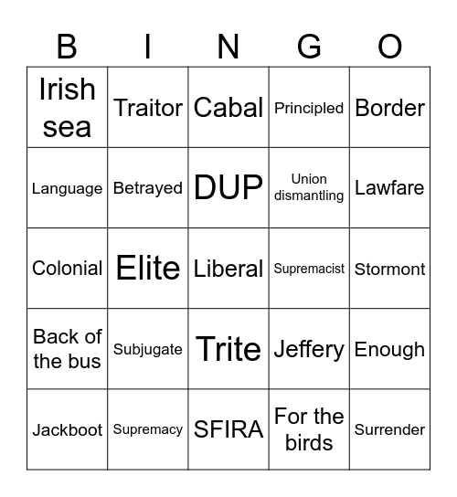 Carrickergus Bingo Card