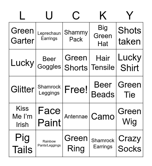 Lucky Bingo Card