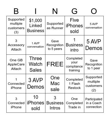 PZ Bingo Card