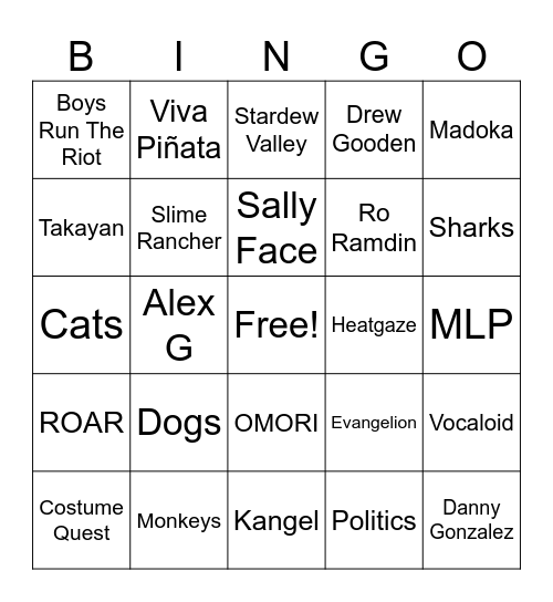 bagel bingo Card