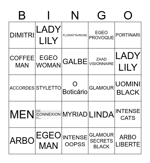 O Boticário Bingo Card