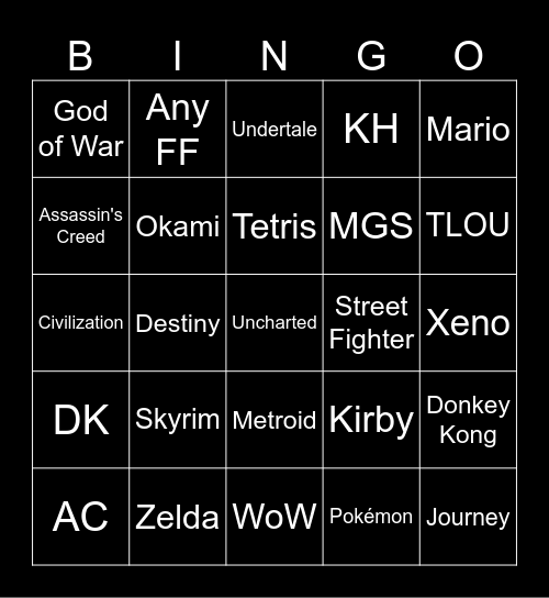VGL 2024 RC Ver. 2 Bingo Card