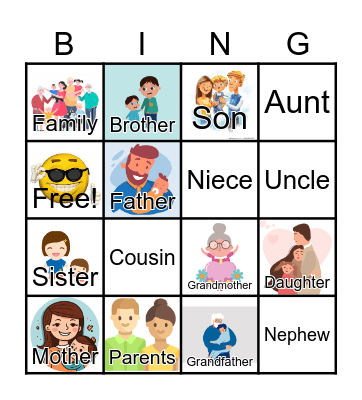 Family Bingo Card