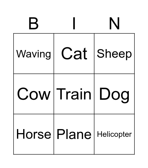 Train bingo Card