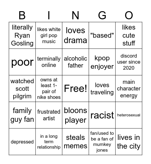 robelle bingo Card