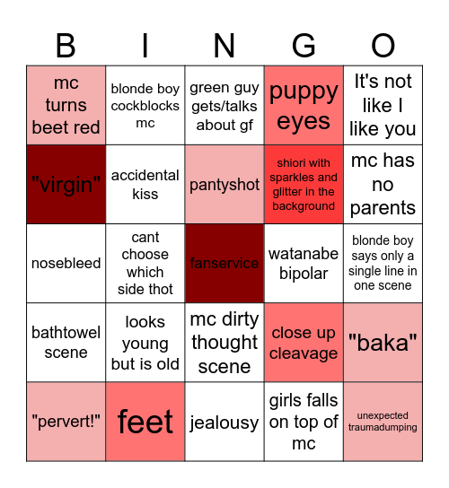 ep 2 Bingo Card