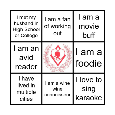 Getting to know you! Bingo Card