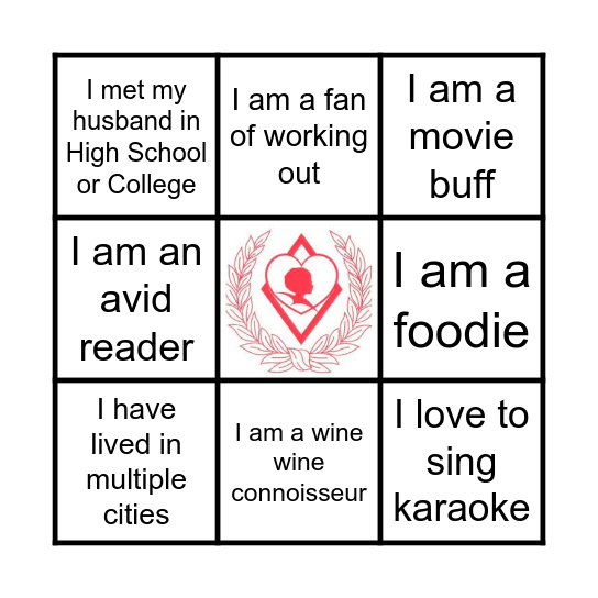 Getting to know you! Bingo Card