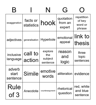 Rookie Reporter Bingo Card