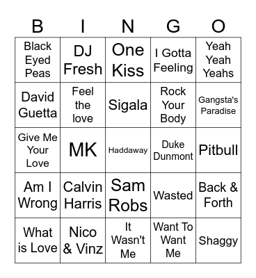 Bar 49 Bingo Round 2 Bingo Card
