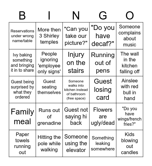 Porta Bingo 2 Bingo Card